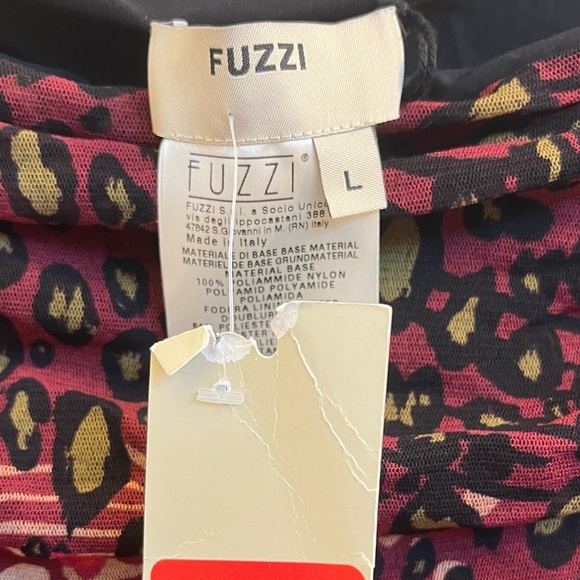 Fuzzi Strapless Animal Print Dress NWT Size Large - Picture 3 of 5